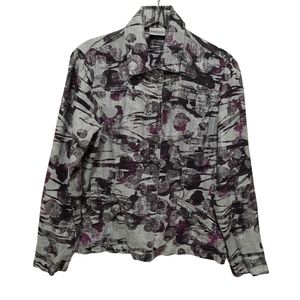 Chico's Linen Jacket Size Medium
